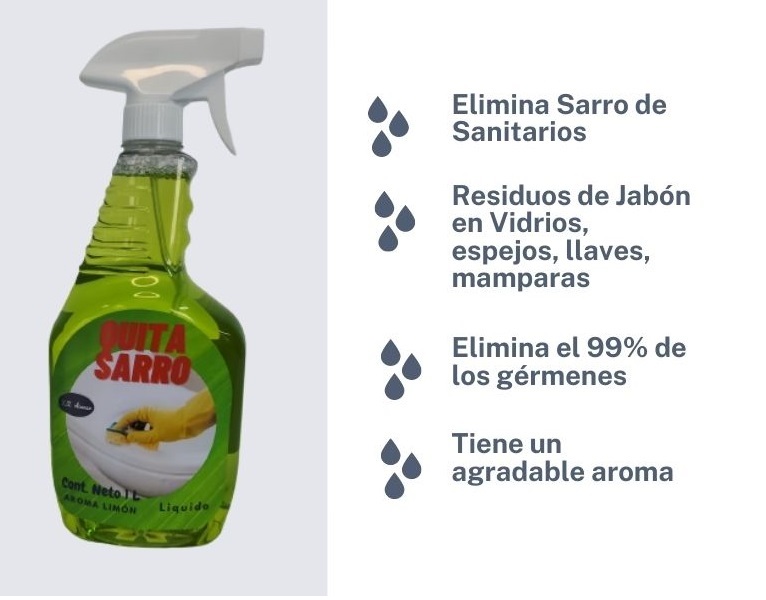 Quita Sarro Baños Xiz Cleaner Atomizador 2 Lts.