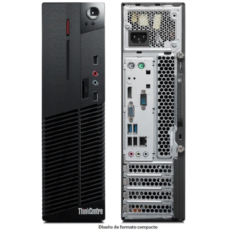 PC Lenovo ThinkCentre M79 3.5 GHz AMD A10 PRO- Negro SFF 16 GB Ram, 500 GB Disco duro Windows 10 Pro NO DVD MONITOR 22" Equipo Clase A, Reacondicionado