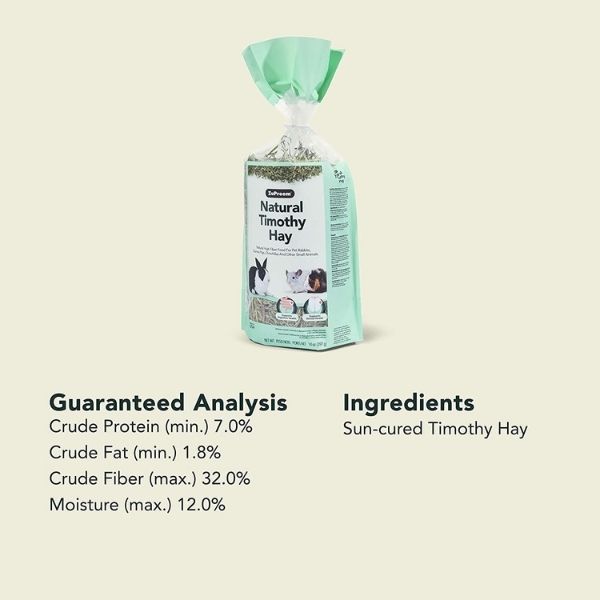 Heno Timothy Zupreem P/roedores Y Pequeños Animales, 397 Gr