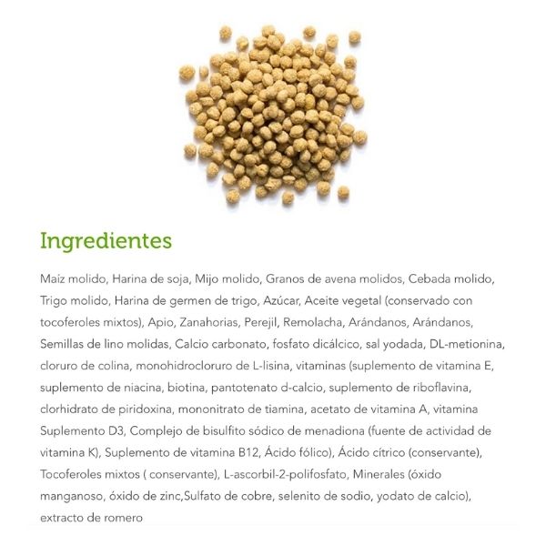 Frutiblend Sabor Natural Alimento P/ninfas Y Loros 1.13 Kg