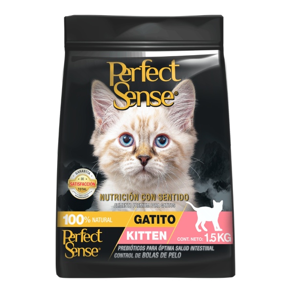ALIMENTO PREMIUM PARA GATITOS PERFECT SENSE KITTEN 1.5 KG