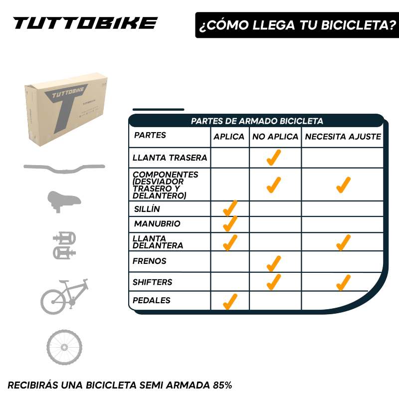 Bicicleta Montaña Rodada 29 21 Velocidades Monk FLASHINGBIKE Verde Naranja