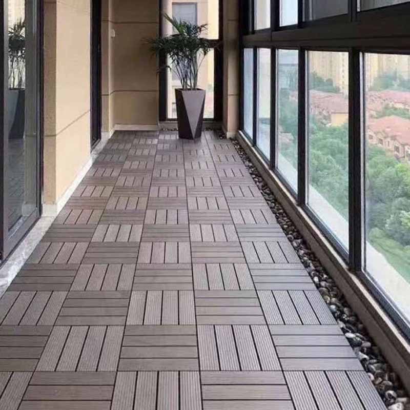 PISO PARA JARDIN/ 1M2, 11PZ/ PANEL DECORATIVO/ CHOCOLATE