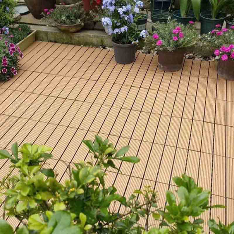 PISO PARA JARDIN/ 1M2, 11PZ/ PANEL DECORATIVO/CAFE CLARO