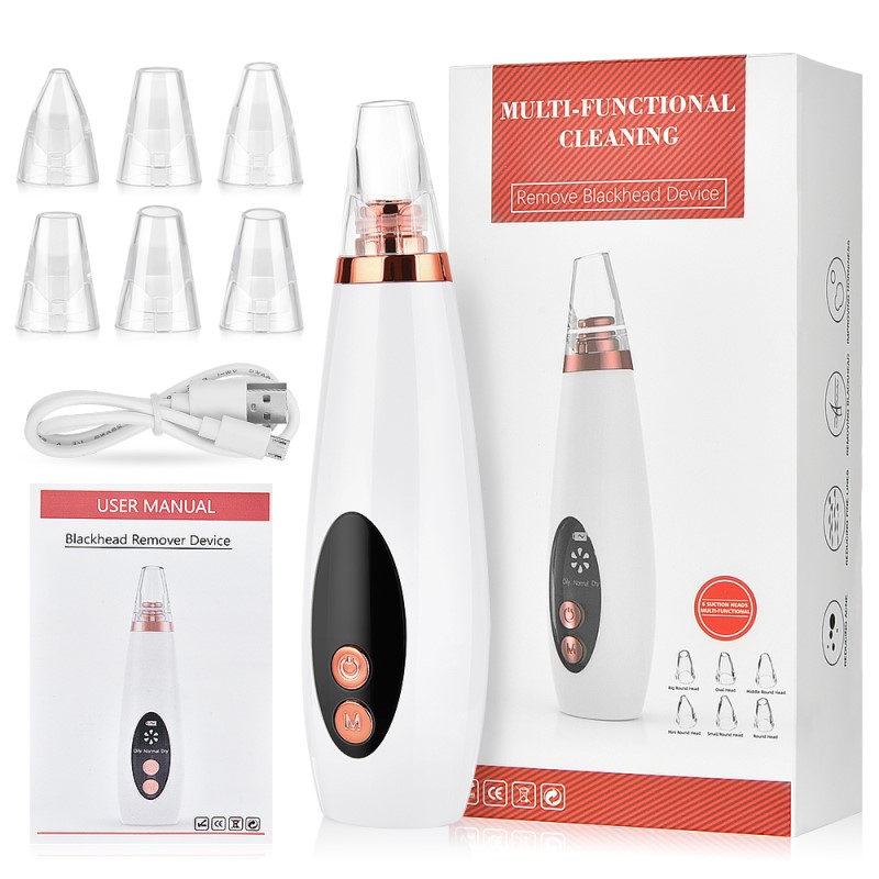 Limpiador Facial Poros Succión Puntos Negros Espinillas Acne Comedones Removedor de Imperfecciones