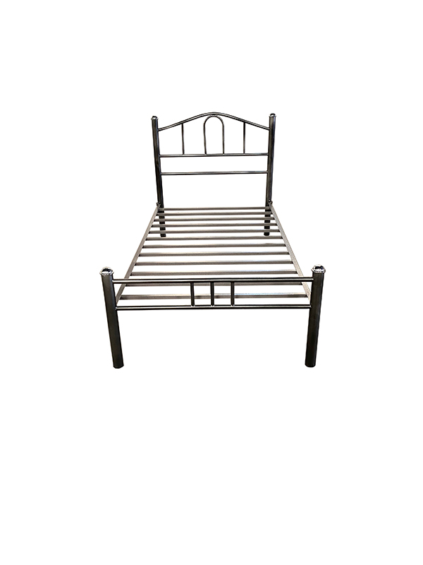 El Bazar Store Cama Metálica Oslo Individual, Base de colchon con Plataforma de Metal con cabecero y pie, Fácil Montaje, recamara, Base Individual, Cama Tubular