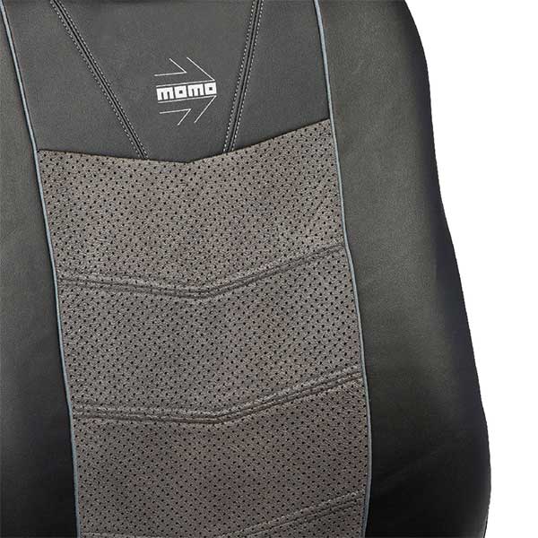 Cubre Asientos MOMO BLACK AND GREY III (Full set)