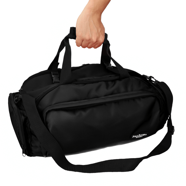 Maleta Mochila Deportiva POLO RIVERA Gym Viaje Unisex Negro