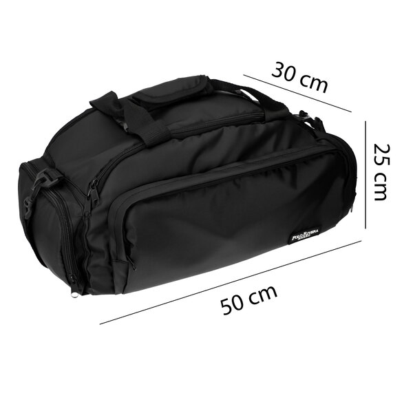 Maleta Mochila Deportiva POLO RIVERA Gym Viaje Unisex Negro