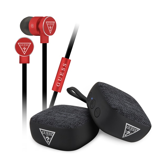Kit Audífonos y Bocina Bluetooth Guess