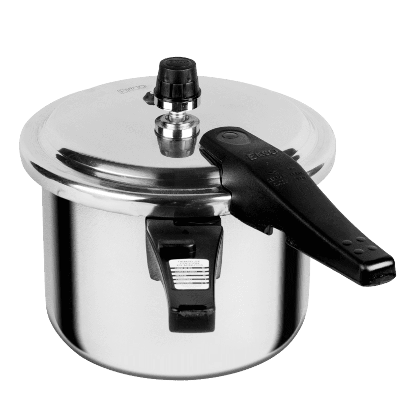Olla Express® Delicia de 5 litros Ekco Classic de 3 Piezas de Aluminio Color Plateado Pulido con 5 Sistemas de seguridad