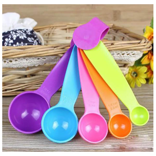 Aleissi 5pz Cuchara Medidora para Pastel, Repostería, Fondant, Cocina