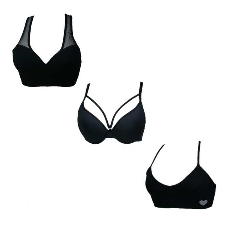 PAQUETE DE BRASIERES CON TRES ESTILOS TOP RACERBACK TOP PULL