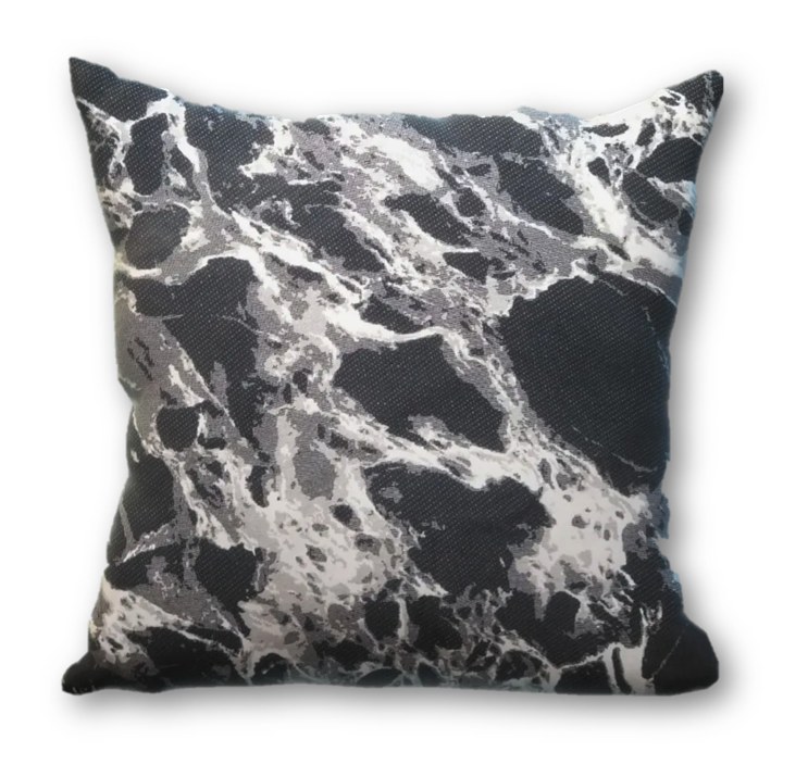 Cojin Decorativo Set de 3 piezas colección tipo Mármol negro, Elegante, Suave, Sala, Recamara, Sofá, Cama en tendencia