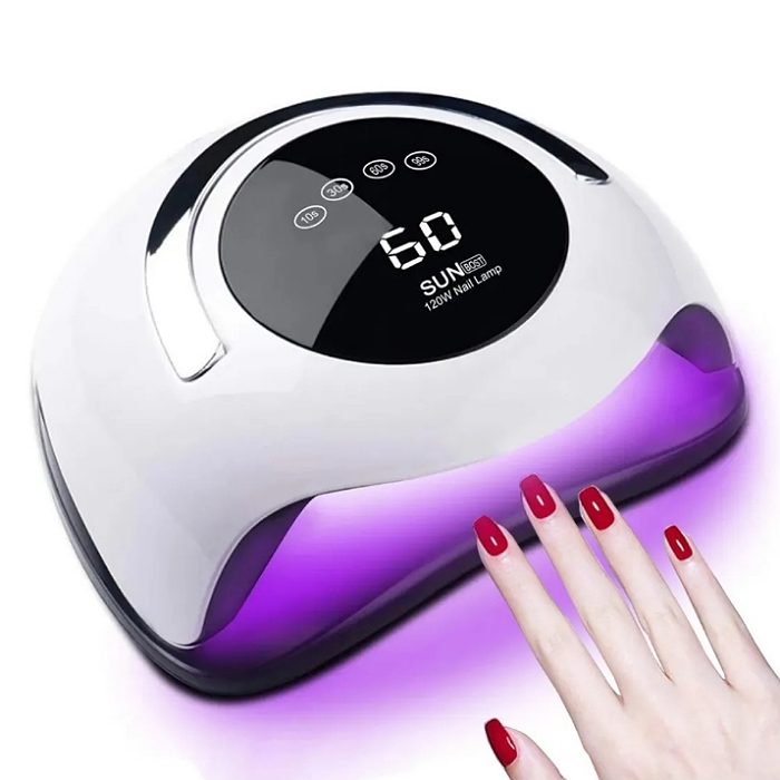 Lámpara Para Uñas Secadora Led Portatil Sun 120w Profesional
