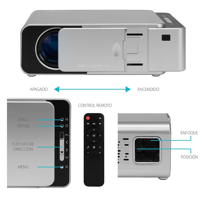 Proyector Alta Definicion Cine Hasta 1080p Hdmi Vga Usb Av