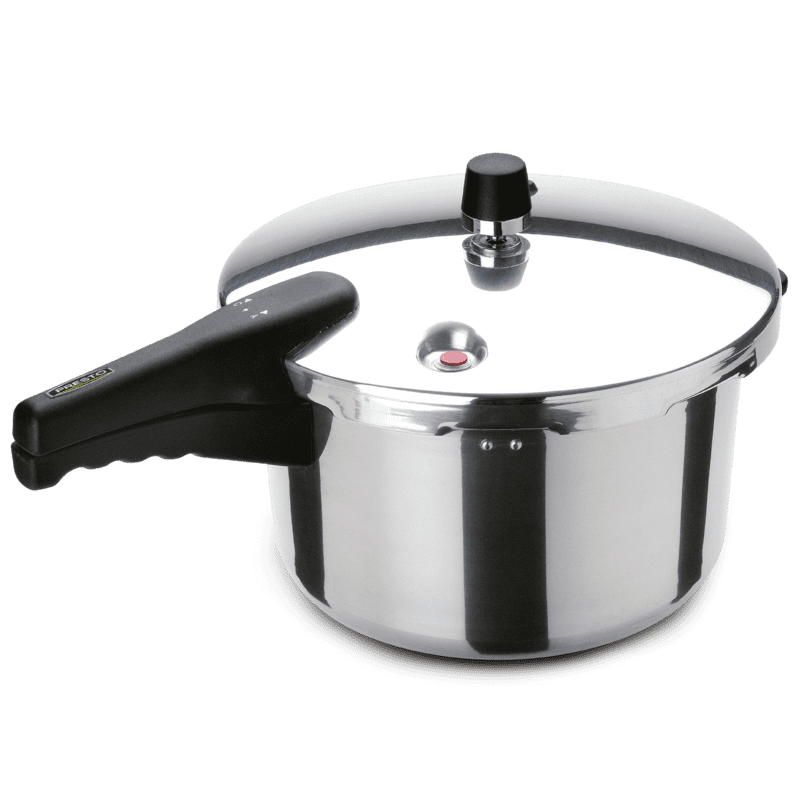 Olla Express® Premier de 7 litros Presto 2 en 1 hecha de Aluminio Color Plata con 7 Sistemas de seguridad.