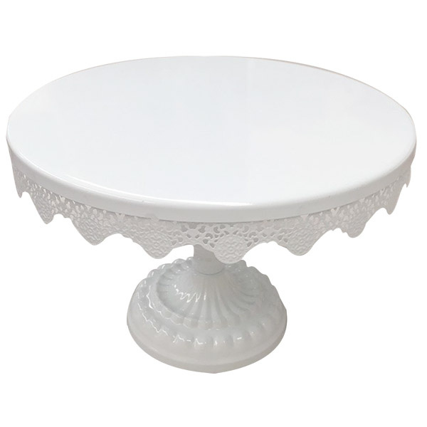 Aleissi Base de Metal, Acero Exhibidor para Pastel Reposteria y Decoración