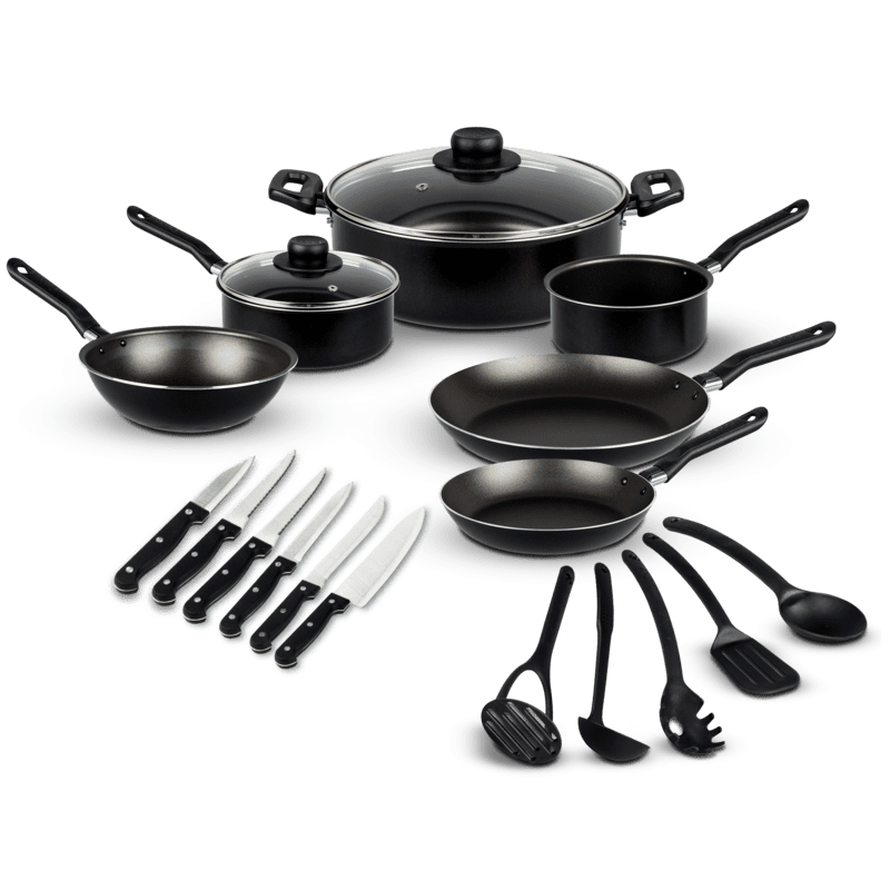 Batería De Cocina Ekco De Aluminio 5 Piezas Color Negro