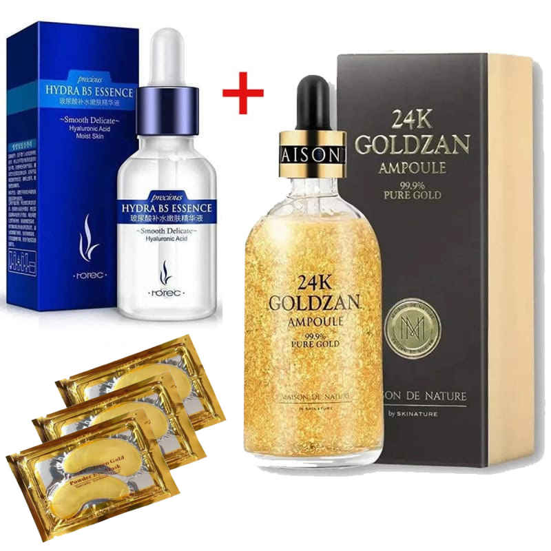 Kit Bioaqua 24k Gold Colágeno Acido Hialuroinico Más Regalo