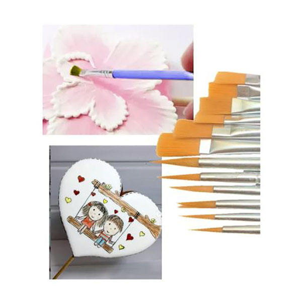 Aleissi 12 Pinceles Para Decorar Reposteria Fondant Pastel Chocolate y más