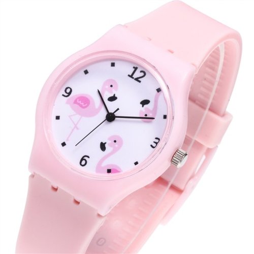 Reloj Para Dama Niña Juvenil Elegante Pink Color Ajustable Moda 