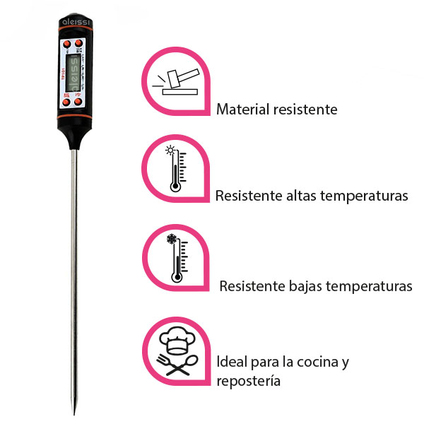 Termómetro digital para cocina y reposeria Aleissi