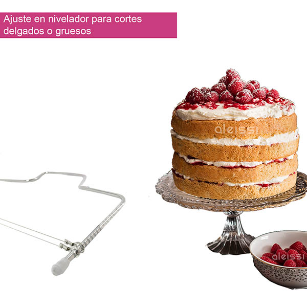 Aleissi Nivelador Rebanador Cortador Pastel Reposteria Cocina Economico 33cm