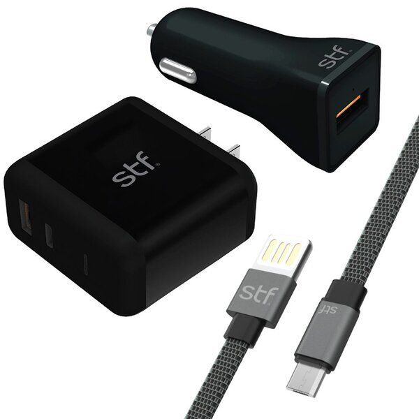 Kit Accesorios Para Celular Entrada Micro Stf Negro