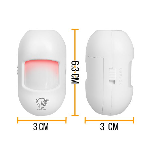 Sensor Movimiento Infrarrojo Pir Alarma Bateria Baja Casa