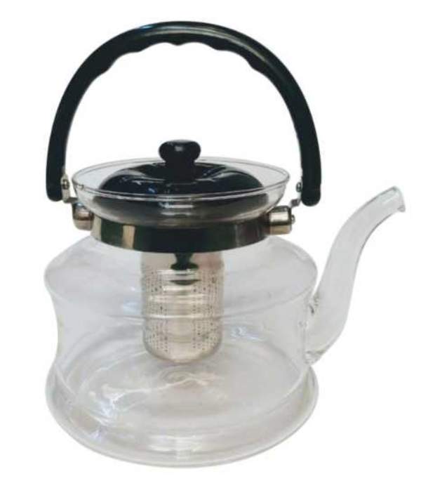 Tetera de vidrio directa a fuego de 2.200 L con infusor 