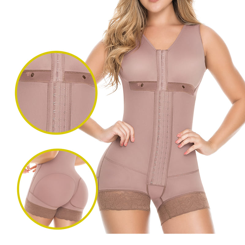 Fajas Colombianas Post Parto con Brasier Levanta Pompis Realce Natural Faja Postquirúrgica con Brasier Levanta Glúteos Fajas Colombianas Reductoras Post Operatoria con Brasier Alta Compresión