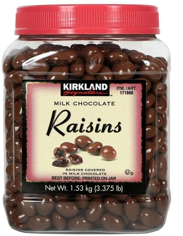 Kirkland Signature - Pasas de chocolate con tapa (1,53 kg)