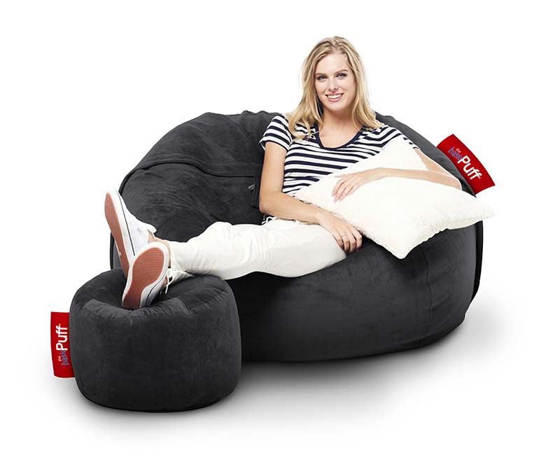 Puff Sillón Cama Full con Taburete (2 en 1) - En Todos los Colores! Basic Puff