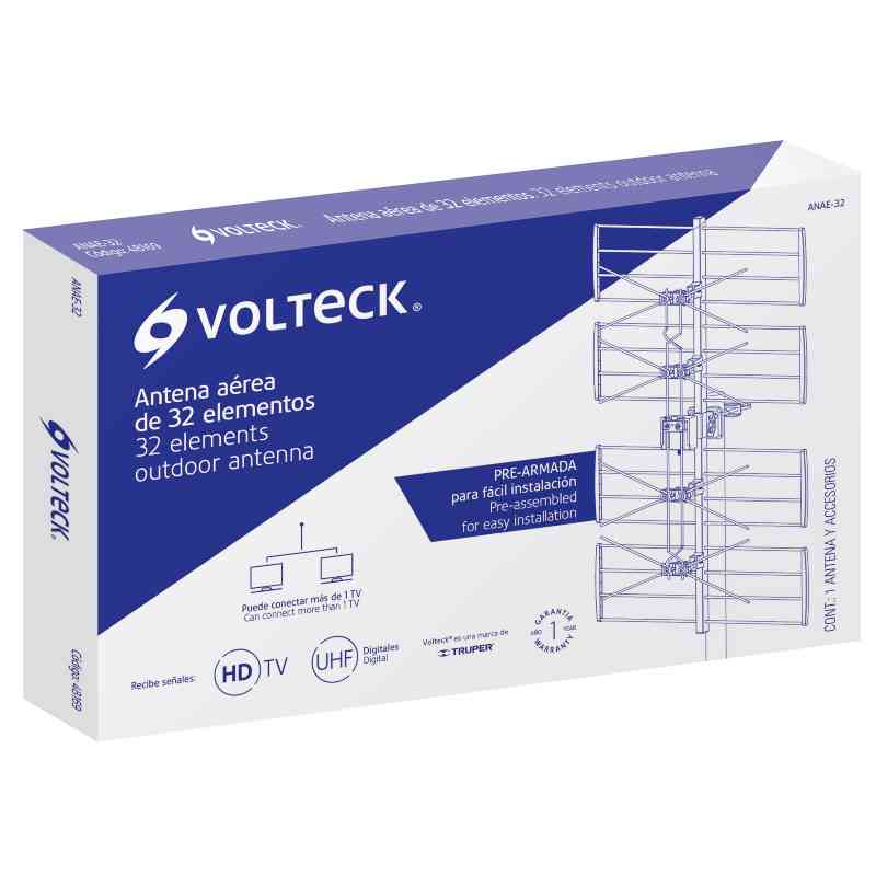 Antena Hd Para Television Uhf Aérea De 32 Elementos Hd  Aluminio 48169