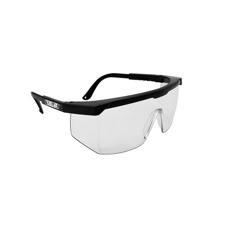 Knova Lentes de seguridad mica transparente fabricados en policarbonato para uso en taller, construcciones y reparaciones domésticas