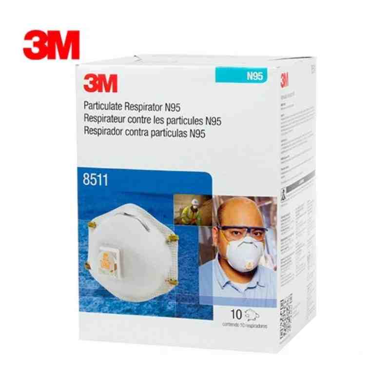 Mascarilla Cubrebocas N95 3M 8511 10 Piezas