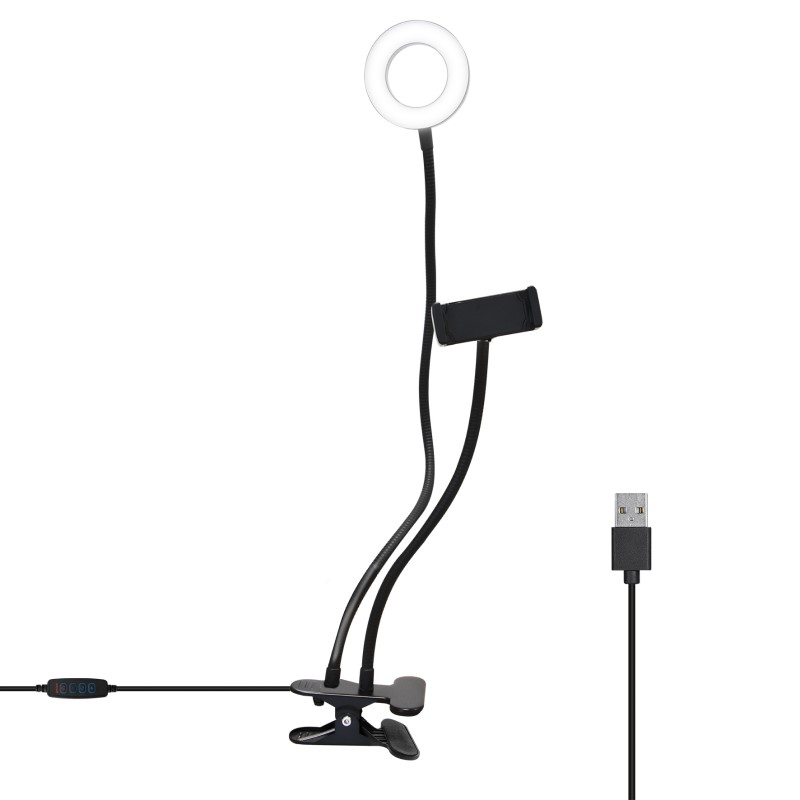 Aro de Luz Led Selfie con Pinza, Fussion LPI-002