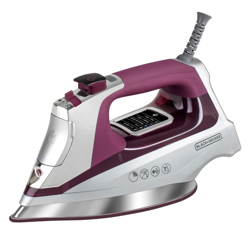 Plancha Ropa C/ Suela Titanio Y Vapor Vertical Black+ Decker