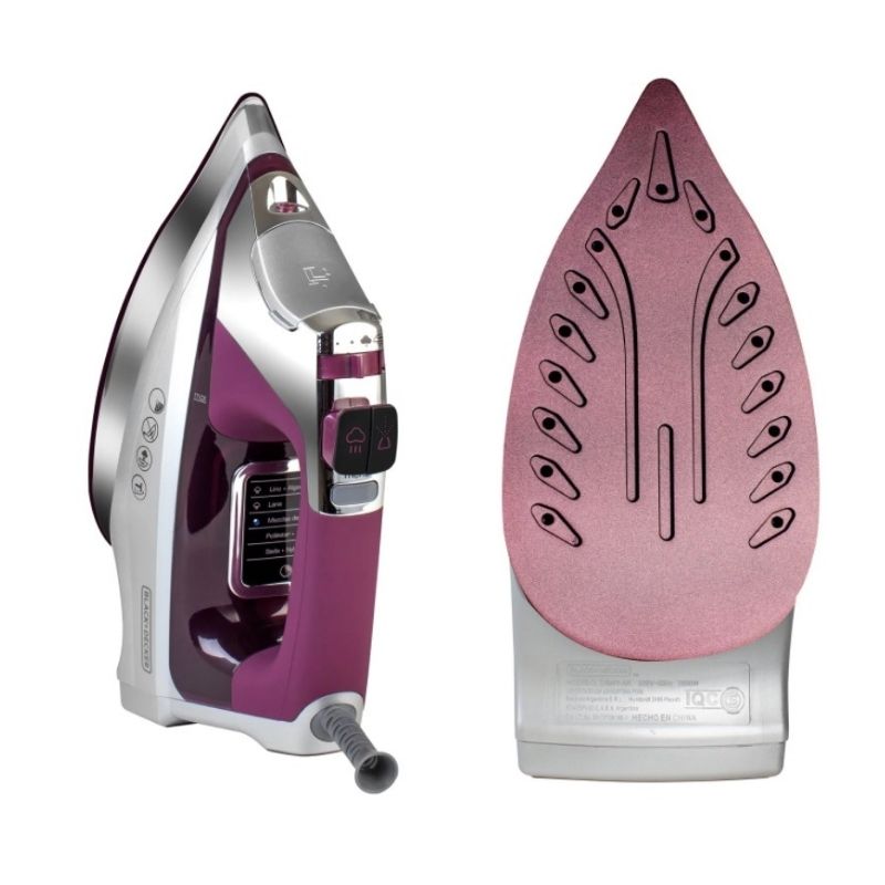 Plancha Ropa C/ Suela Titanio Y Vapor Vertical Black+ Decker