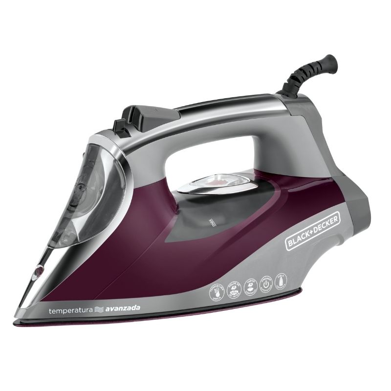 Plancha Ropa Temp Avanzada Ceramica + Vapor Black+decker