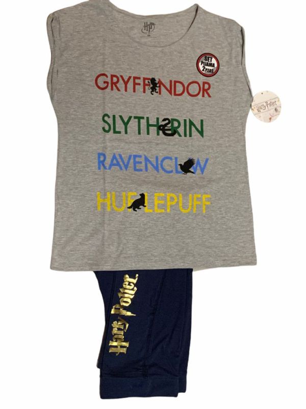 Harry Potter Pijama Hogwarts Gryffindor Slytherin Ravenclaw Hufflepuff