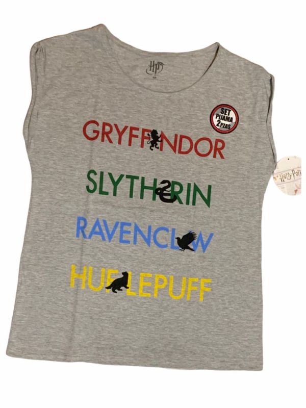 Harry Potter Pijama Hogwarts Gryffindor Slytherin Ravenclaw Hufflepuff