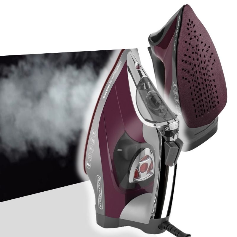 Plancha Ropa Temp Avanzada Ceramica + Vapor Black+decker