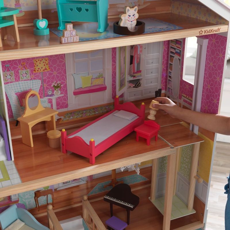 Majestuosa mansión Casa De Muñecas Kidkraft De Madera Con 34 Accesorios Incluidos