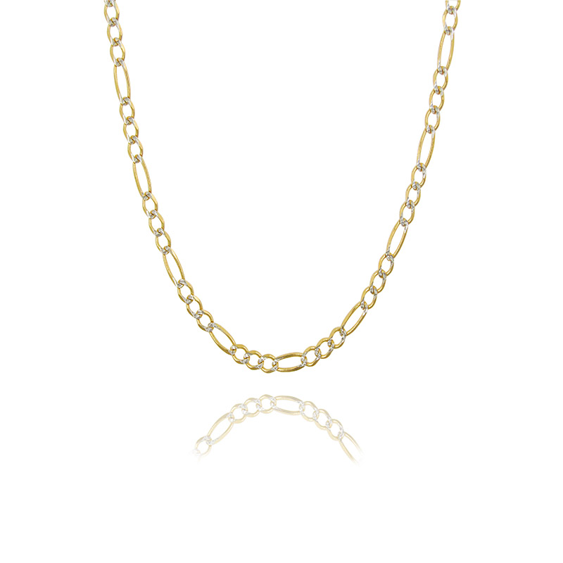 Cadena Cartier oro 14K 3 mm diamantada para caballero 60 cm de largo