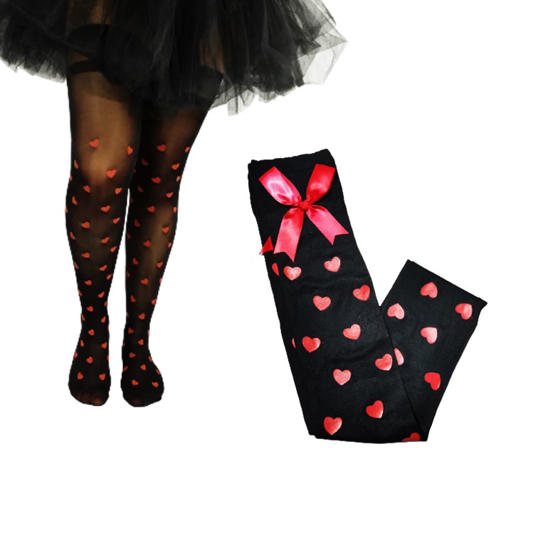 media con liga corazones reina de corazones ajustable lolita sexy sensual fetich halloween disfraz erotico 