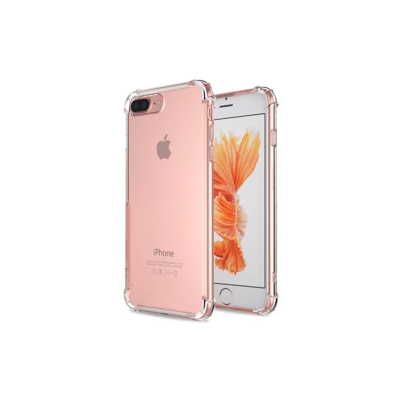 Mica + Funda iPhone 7 Plus Transparente Anti Golpes