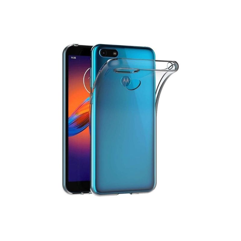 Mica + Funda Moto E6 Play Transparente Anti Golpes