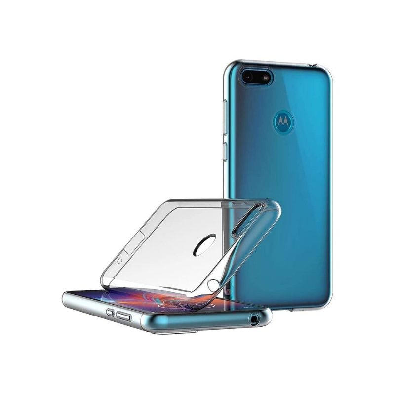 Mica + Funda Moto E6 Play Transparente Anti Golpes